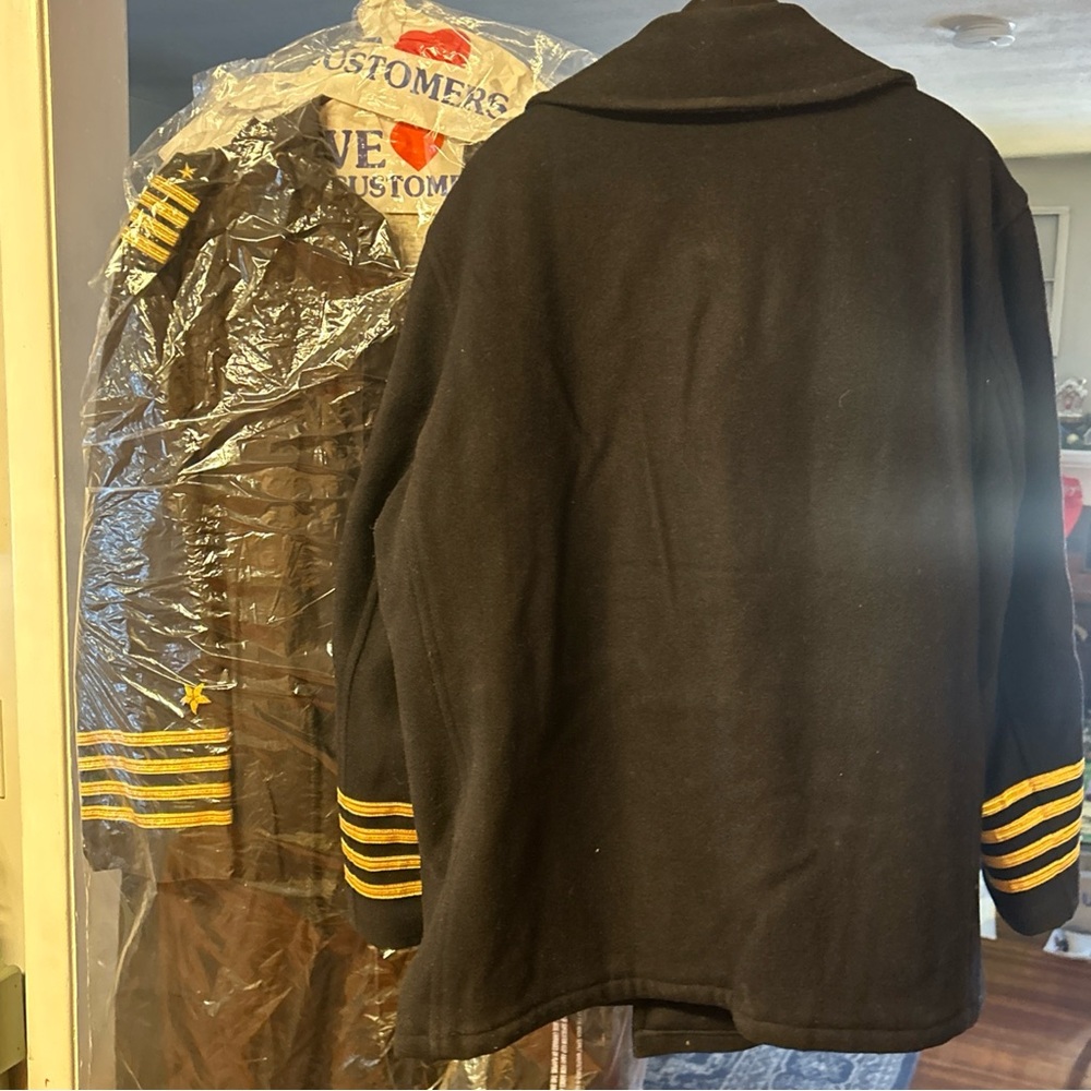 Vintage World War II wool navy jacket Aberdeen collection size XL rare With Id - Picture 8 of 10